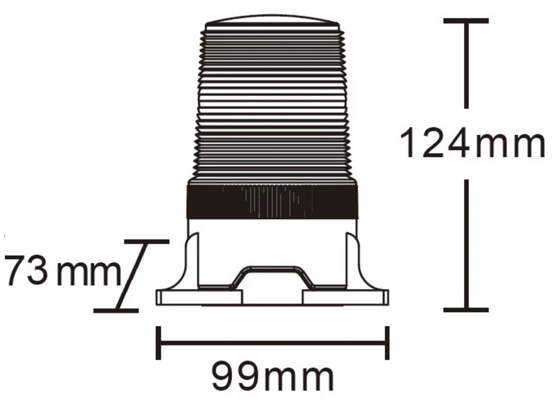 Gelbe LED-Warnleuchte für Gabelstapler 10-110 V