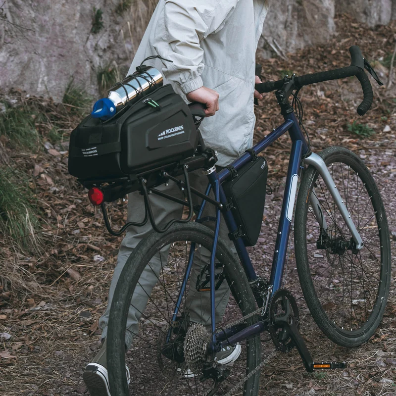 Hard Shell Bike Trunk Bag for Rear Rack - 9L