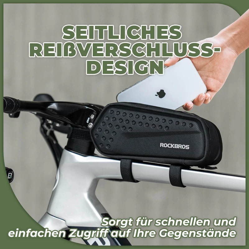 Rahmentasche Oberrohrtasche Schwarz 1,1L