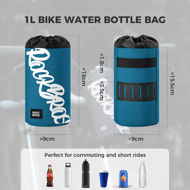 FlashRide Sketch Bike Handlebar Water Bottle Bag - 1L