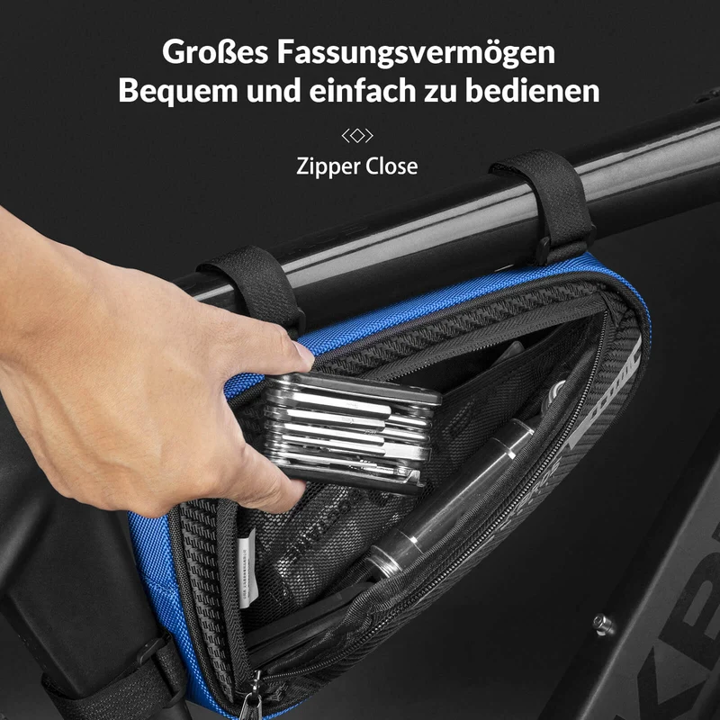 ROCKBROS Rahmentasche wasserdicht Dreieckstasche for MTB 및 Rennräder 1,2L