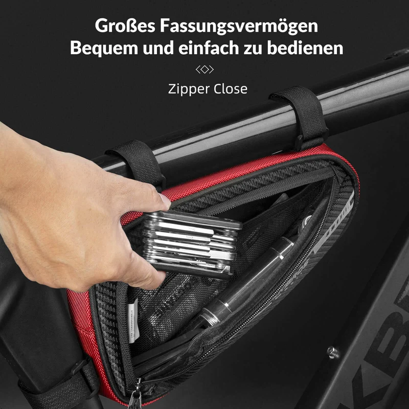 ROCKBROS Rahmentasche wasserdicht Dreieckstasche for MTB 및 Rennräder 1,2L