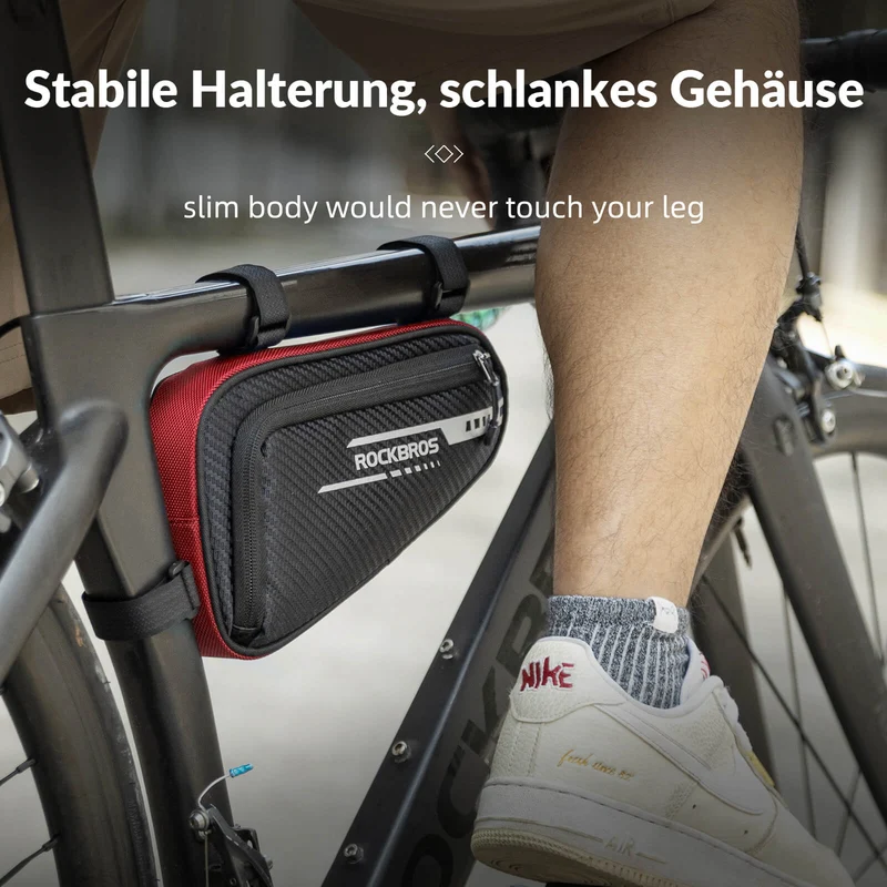 ROCKBROS Rahmentasche wasserdicht Dreieckstasche for MTB 및 Rennräder 1,2L