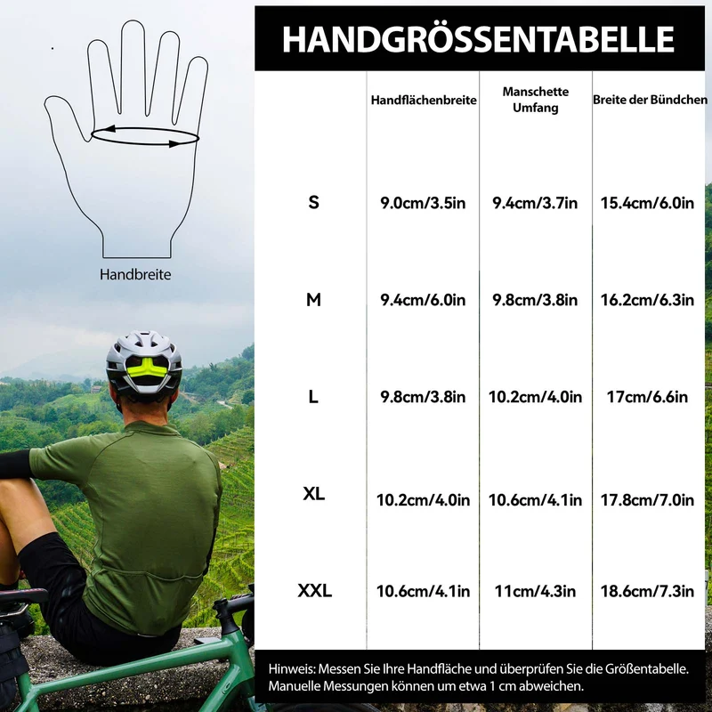 ROCKBROS Halbfinger-Radhandschuhe Rutschfest Elastisch Unisex Gelb M-XXL