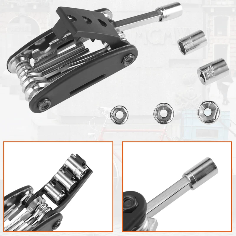 16 In 1 Multi-Function Bike Tool Kit