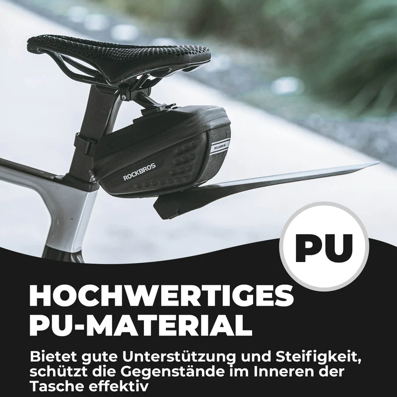 ROCKBROS Fahrrad Satteltasche mit Schutzblech Wasserabweisend 1,3L/0.8L