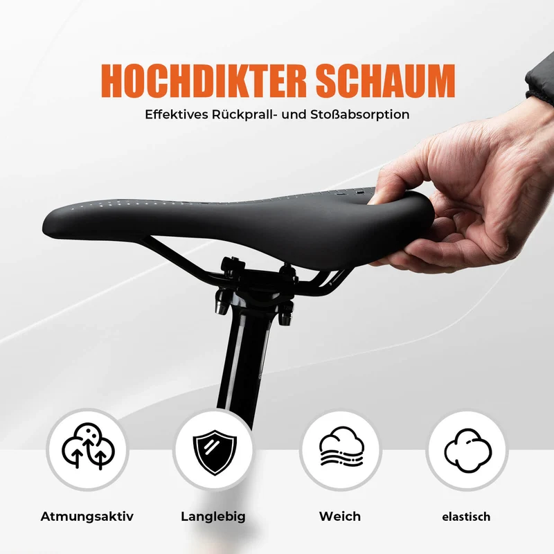 ROCKBROS Fahrradsattel Ergonomisch Fahrradsitz Atmungsaktiv Stoßdämpfend