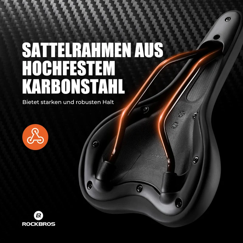 ROCKBROS Fahrradsattel Ergonomisch Fahrradsitz Atmungsaktiv Stoßdämpfend
