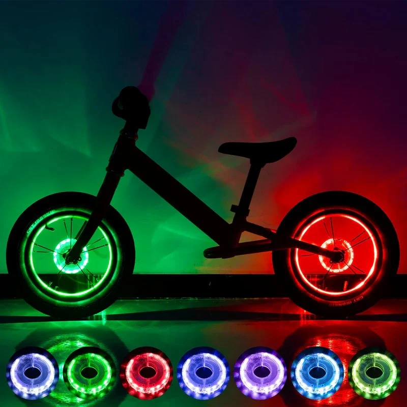 Multi Colored Bike Hub Light