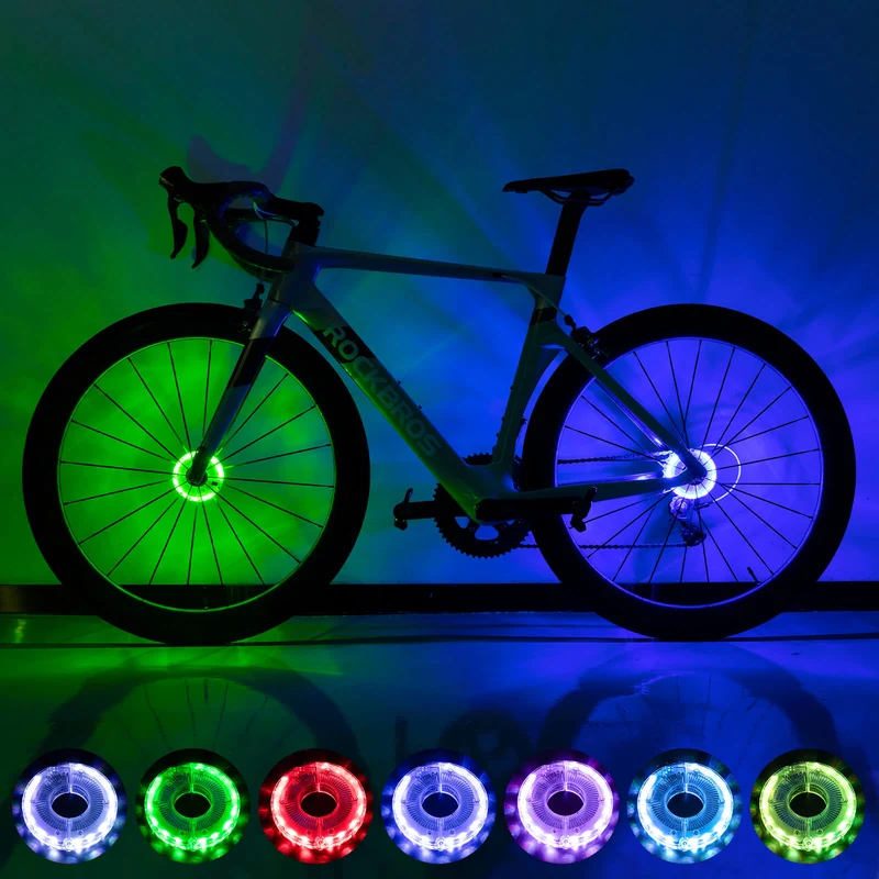 Multi Colored Bike Hub Light