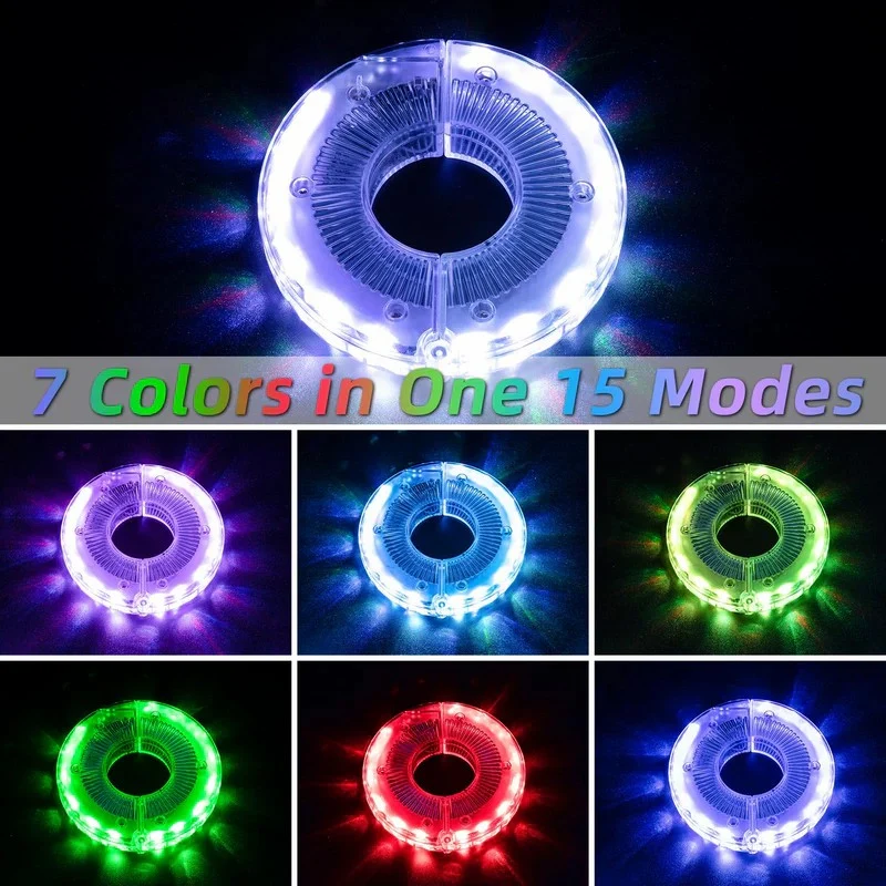 Multi Colored Bike Hub Light