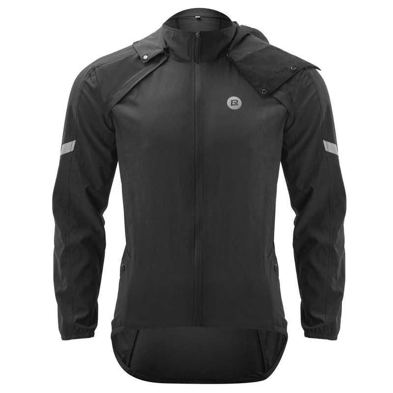 ROCKBROS Winddichte Fahrrad Jacke mit abnehmbarem ärmel Softshelljacke