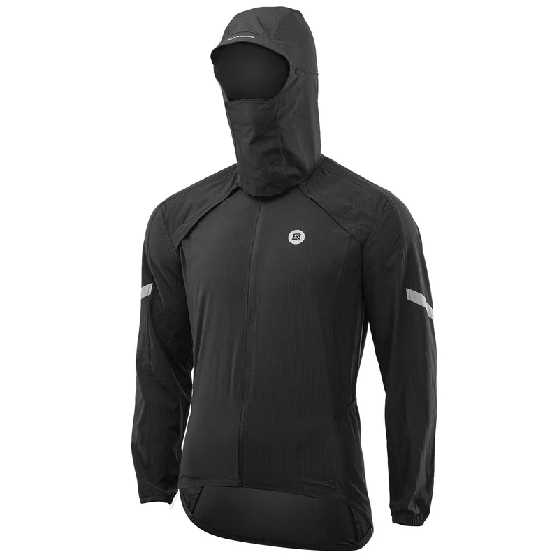 ROCKBROS Winddichte Fahrrad Jacke mit abnehmbarem ärmel Softshelljacke