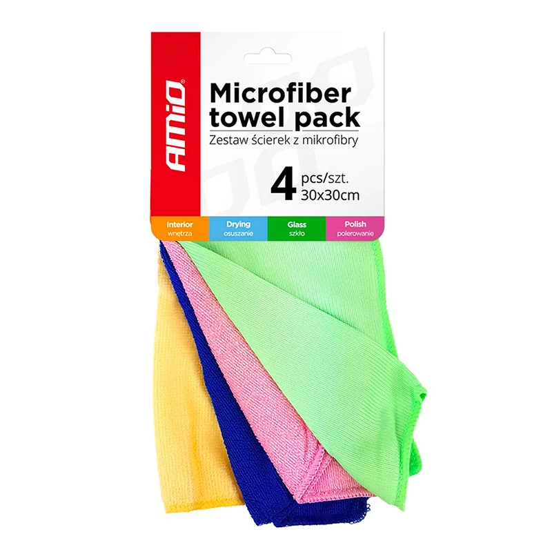 Mikrofasertücher-Mischpaket - Glas / Polieren / Trocknen / Reinigen