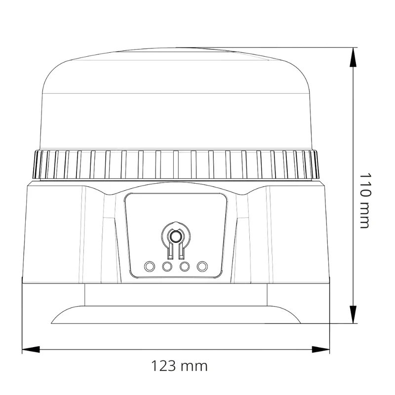 Wiederaufladbares magnetisches Dachsignal