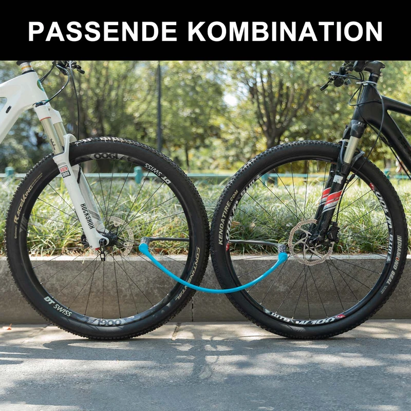 ROCKBROS Fahrradschloss mit 4-Stellig Zahlencode 65cm 랑