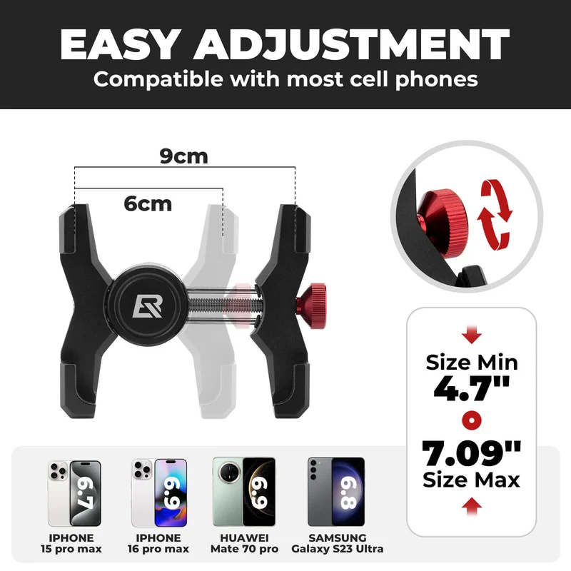 Aluminum Bike Phone Holder