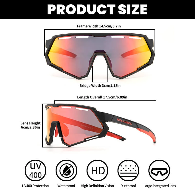Dual Lens Cycling Glasses – Photochromic & Polarized Lenses