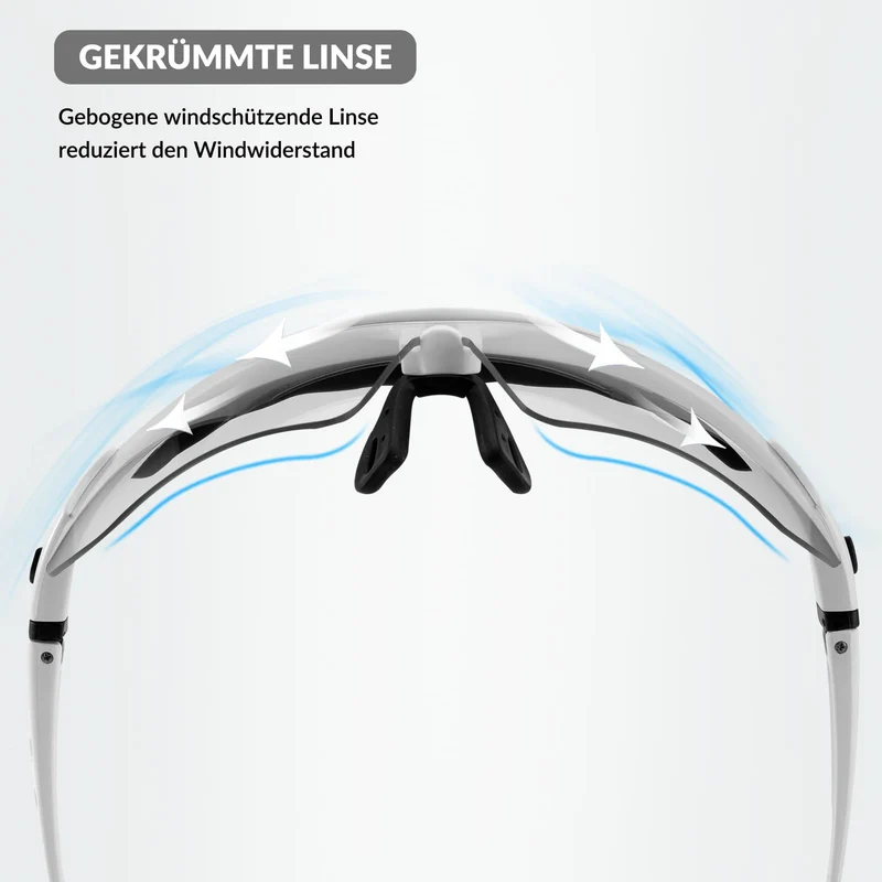 ROCKBROS 광변색 Sportbrillen Mit Austauschbarem Elastischem Stirnband