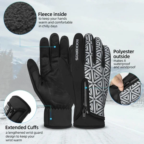 Fleece Full Finger Cycling Gloves