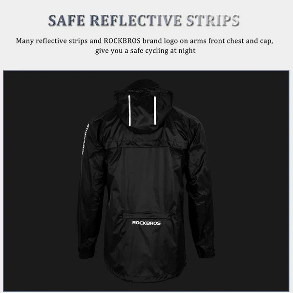 Unisex Waterproof Cycling Rain Jacket