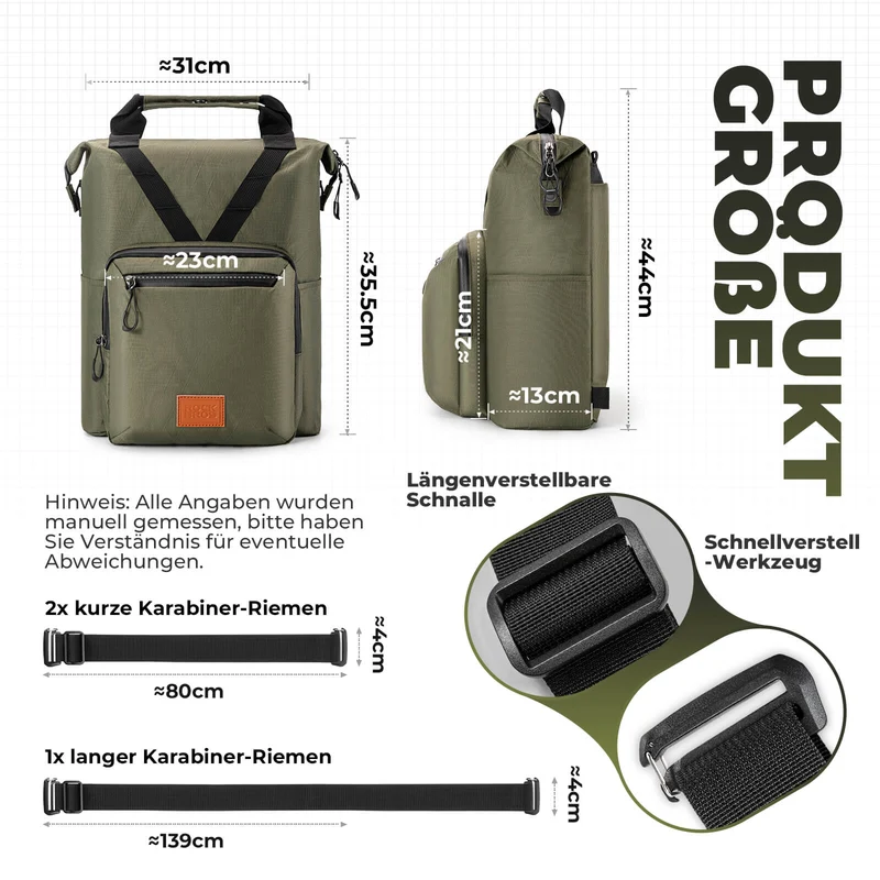 브롬톤을 위한 Fahrradtasche Lenkertasche 10L+1.5L