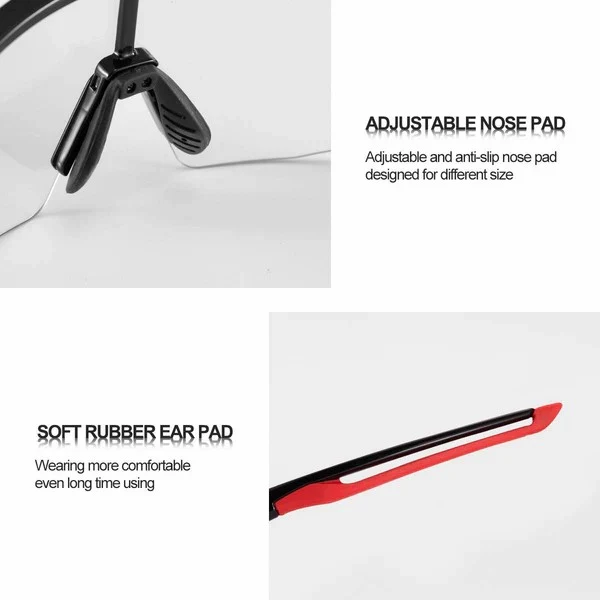 Half Frame Photochromic Cycling Sunglasses