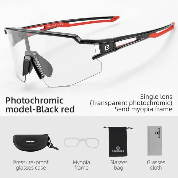 Half Frame Photochromic Cycling Sunglasses