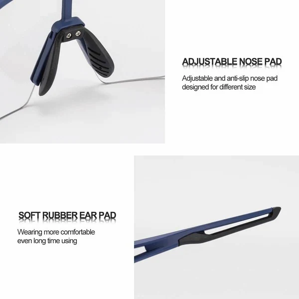 Half Frame Photochromic Cycling Sunglasses