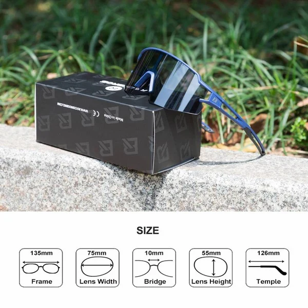 Half Frame Photochromic Cycling Sunglasses