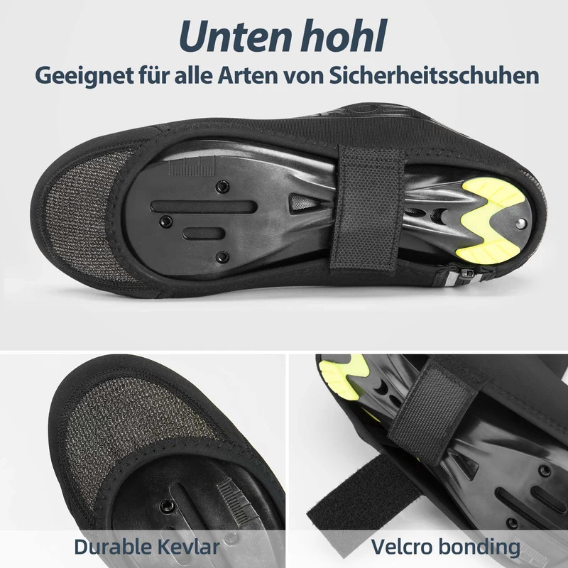 ROCKBROS Fahrrad Überschuhe 겨울 따뜻한 Überzieher für Radsport Schwarz