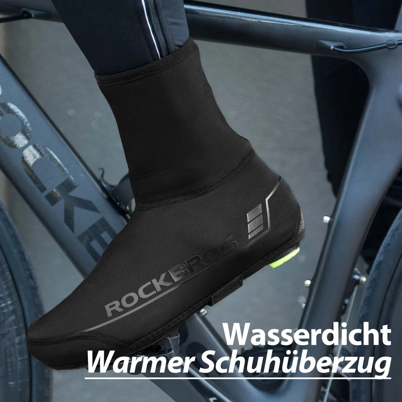 ROCKBROS Fahrrad Überschuhe 겨울 따뜻한 Überzieher für Radsport Schwarz