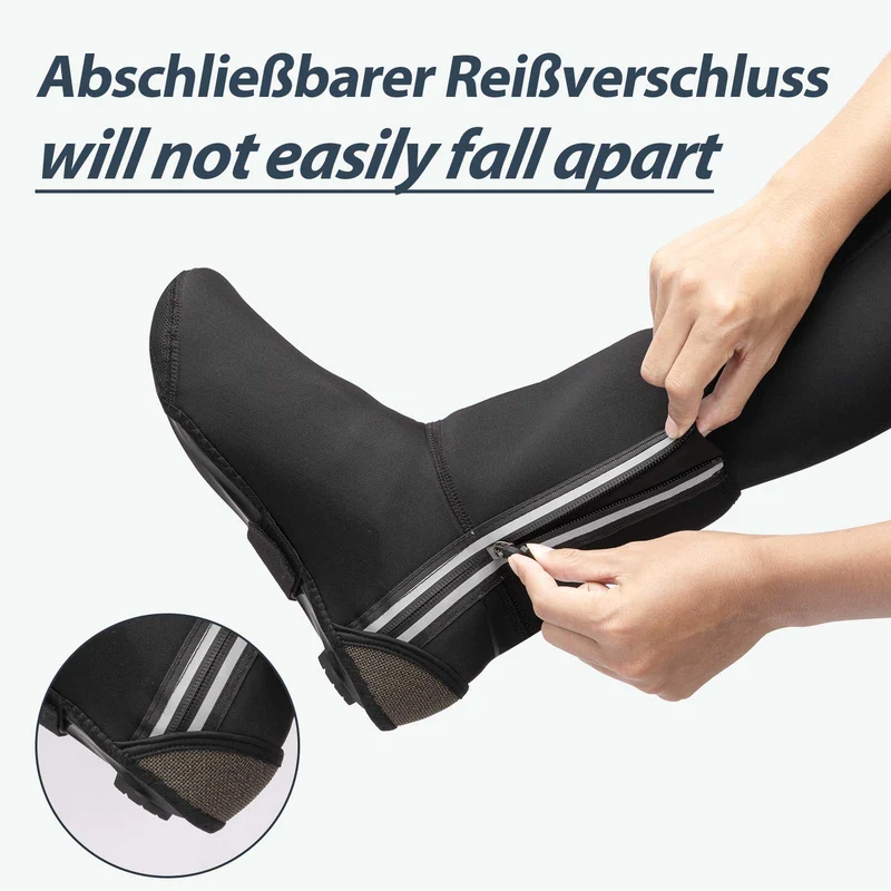 ROCKBROS Fahrrad Überschuhe 겨울 따뜻한 Überzieher für Radsport Schwarz