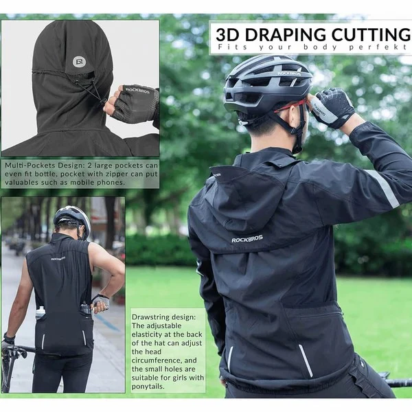 Unisex 3-in-1 Detachable Cycling Jacket