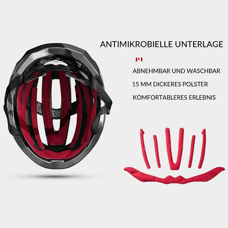 ROCKBROS Fahrradhelm MTB Rennradhelm Atmungsaktiv PC+EPS Magnetschnall