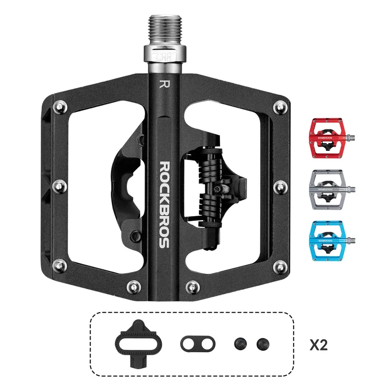 Dual-Use Clipless & Flat Bike Pedals