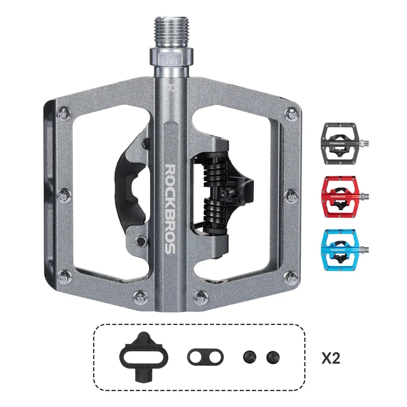 Dual-Use Clipless & Flat Bike Pedals