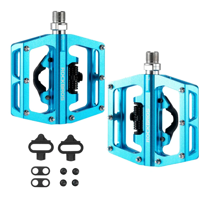Dual-Use Clipless & Flat Bike Pedals