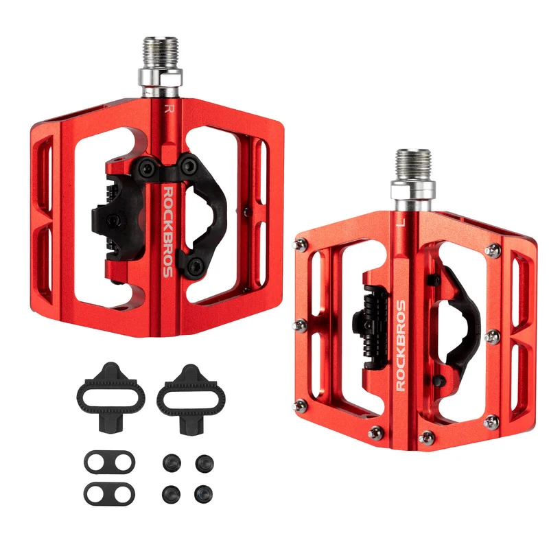 Dual-Use Clipless & Flat Bike Pedals