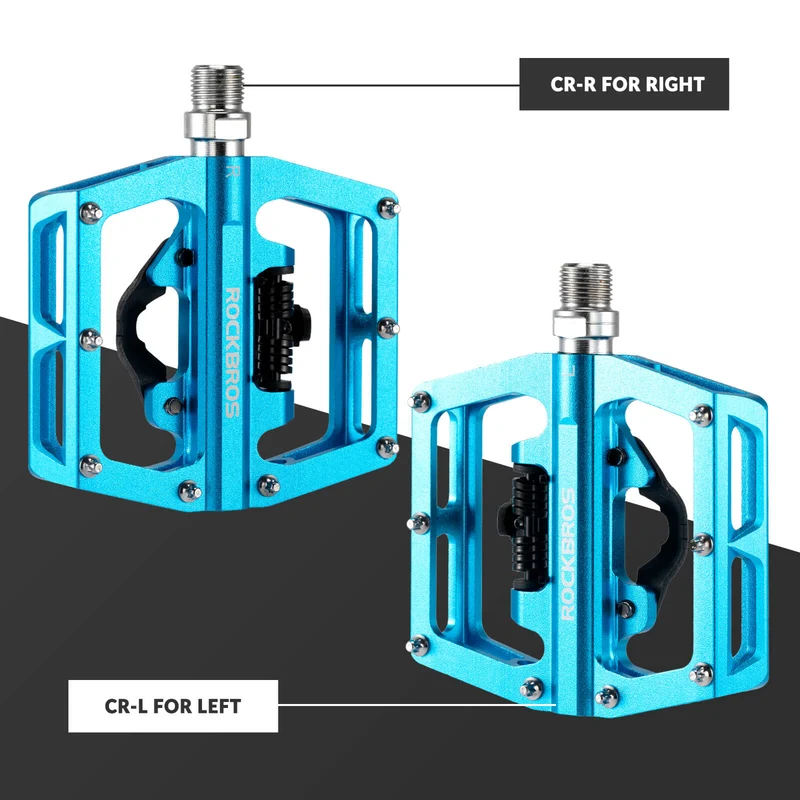 Dual-Use Clipless & Flat Bike Pedals