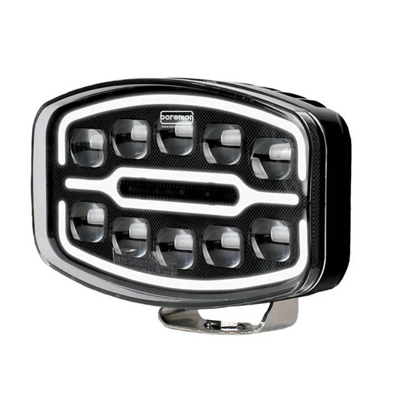 Boreman Polaris LED-Fernscheinwerfer mit bernsteinfarbenem/klarem Positionslicht