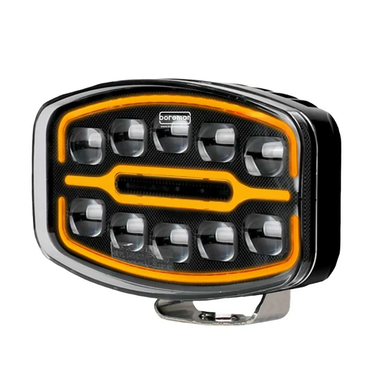 Boreman Polaris LED-Fernscheinwerfer mit bernsteinfarbenem/klarem Positionslicht
