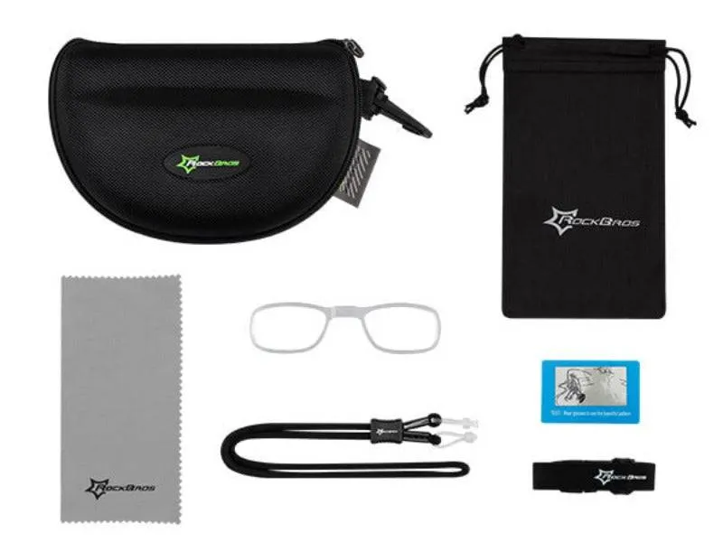 ROCKBROS Fahrradbrille polarisierte Sonnenbrille mit 5 Wechselglasern