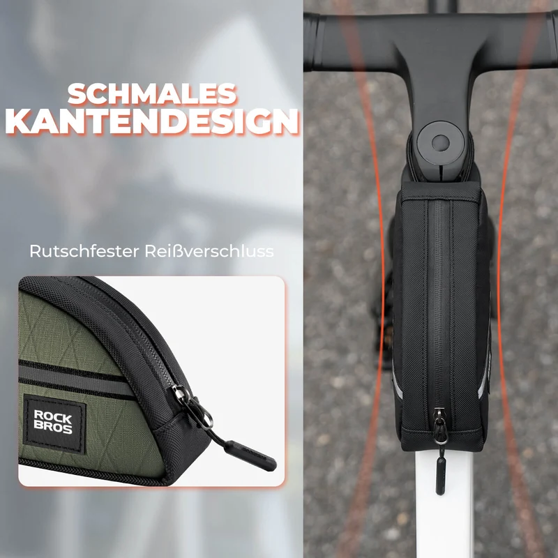 Oberrohrtasche 0,8L Leicht für Klapprad Falträder
