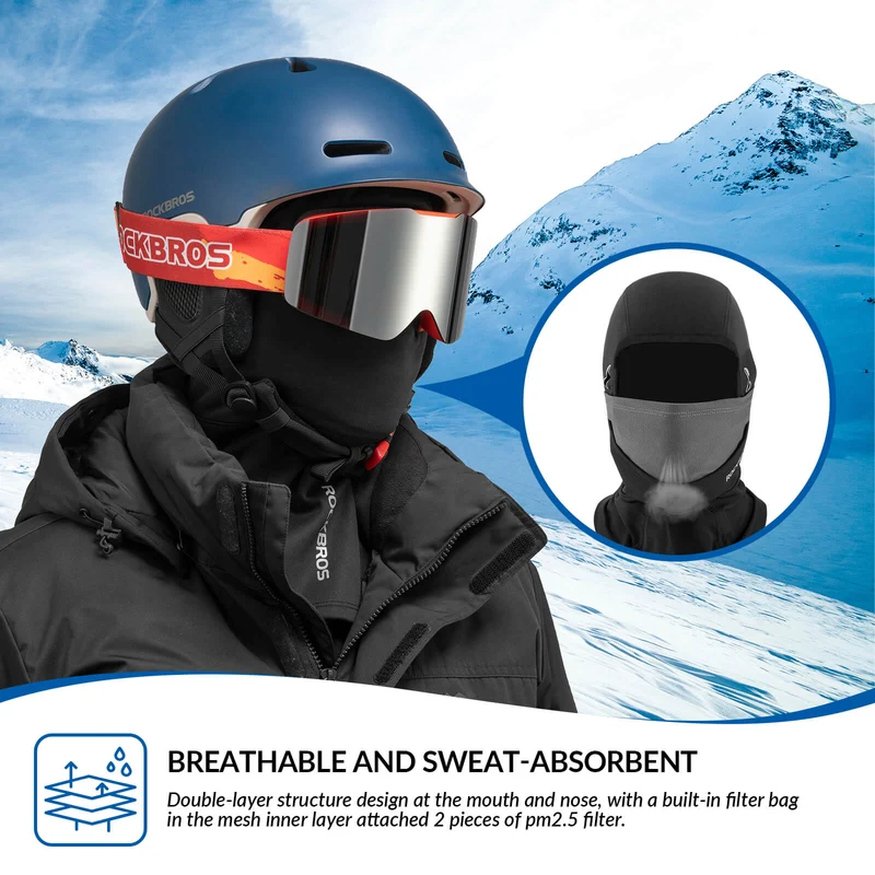 Thermal Ski Balaclava with Glasses Hole