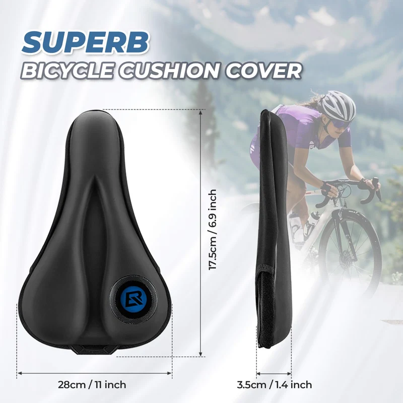 ROCKBROS Fahrrad Sattelbezug wasserdichtem Fahrradsattel Gelüberzug