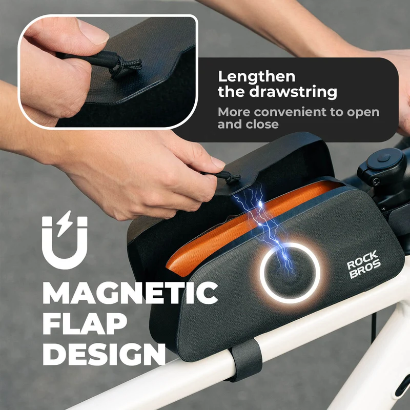Top Tube Bike Frame Bag Magnetic 100% Waterproof
