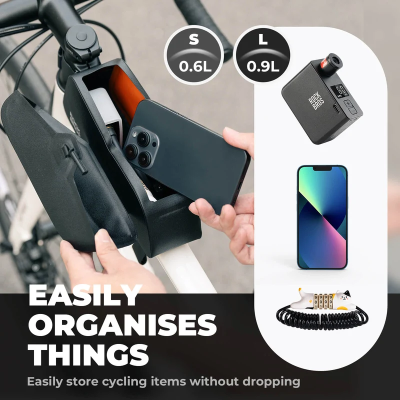 Top Tube Bike Frame Bag Magnetic 100% Waterproof