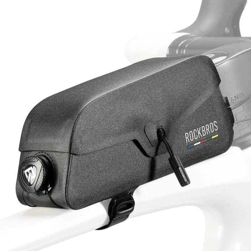 Road To Sky 100% Waterproof Magnetic Top Tube Bike Frame Bag – 0.6L/0.9L