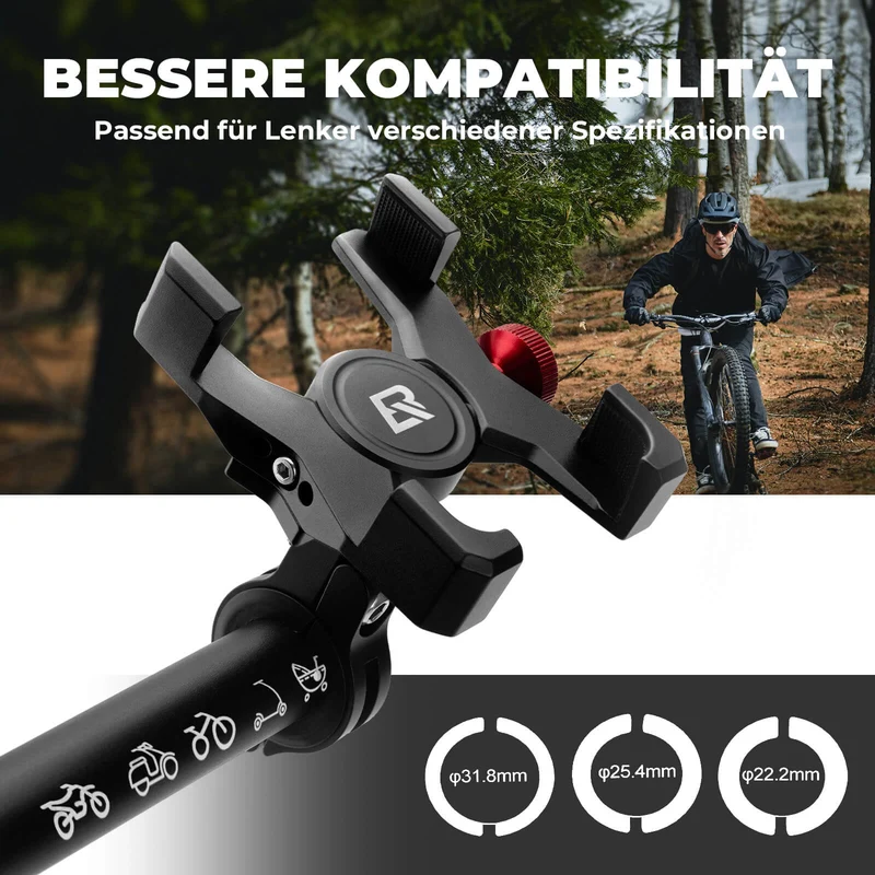 Fahrrad Handyhalterung 180° Drehbar for Handy 4.7~7.09"